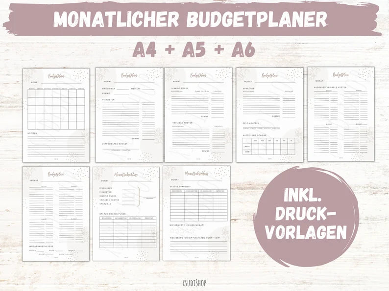Monatlicher Budgetplaner