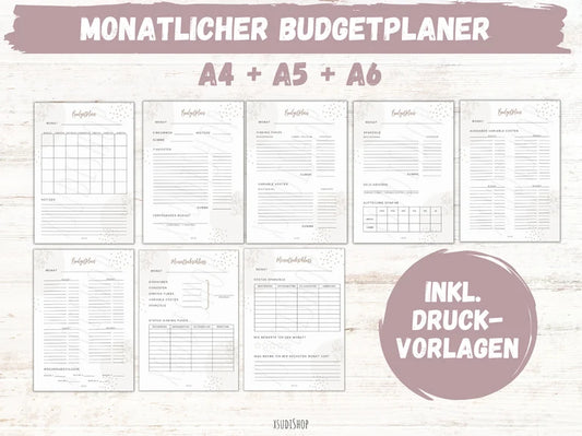 Monatlicher Budgetplaner
