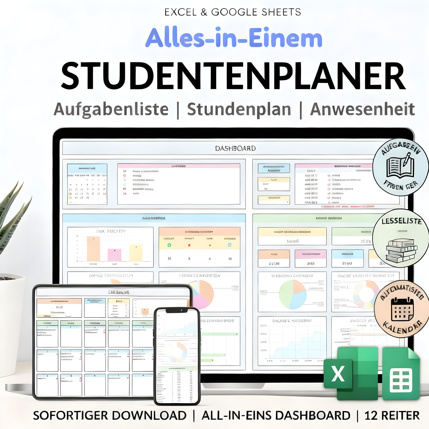 7 in 1 Studenten Vorlage